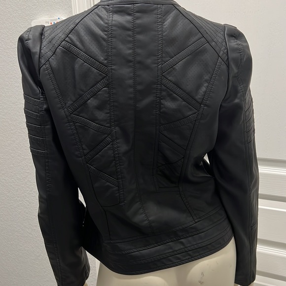 Lock & Love Faux Leather Jacket - Picture 2 of 6